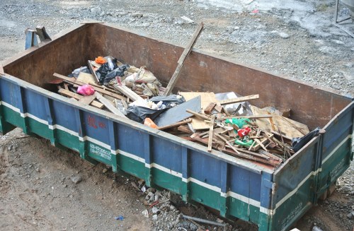 Illustration of commercial waste bins on a street in Herne Hill